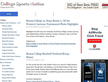 Tablet Screenshot of collegesportsnation.com